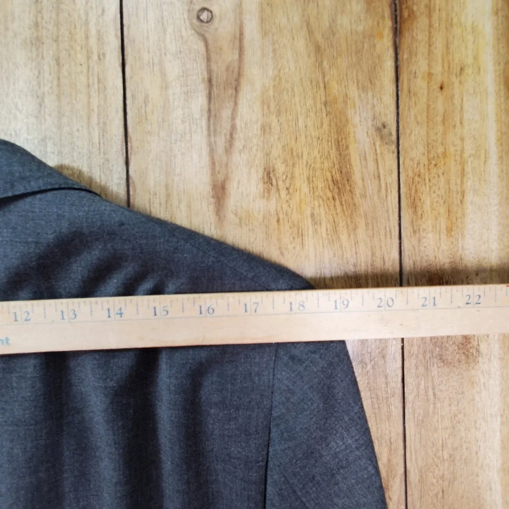 Vintage Brooks Brothers Blazer Mens 41R Grey Brooksgate 100% Wool 2-Button USA